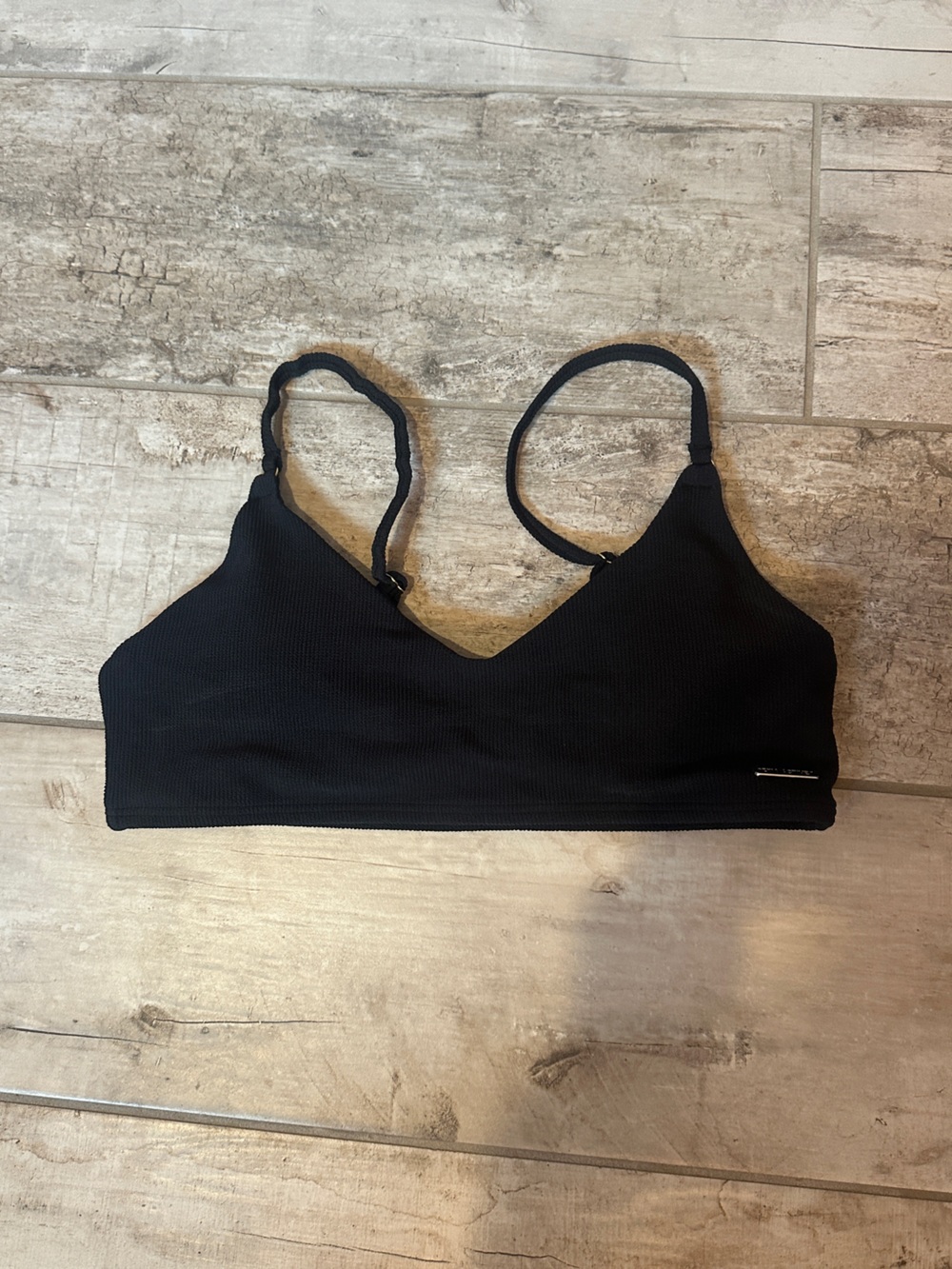 ZYIA Black Seamless bikini top Size M